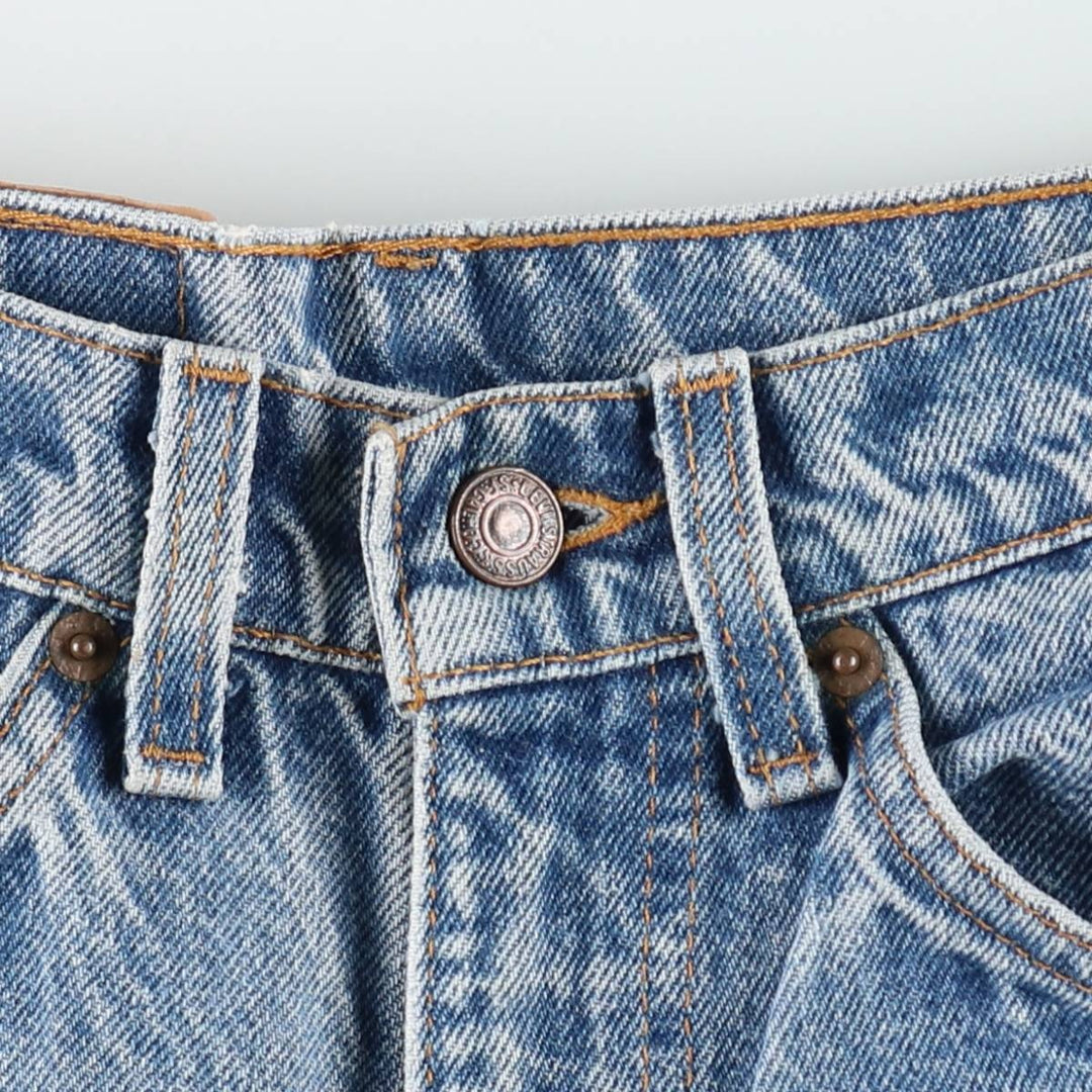 1990'S Levi's 20517-0217 Orange Tab Bootcut Denim Pants, Made in USA, Women's Size L (equivalent to W28), Vintage. cotton blue type Vintage Second Hand