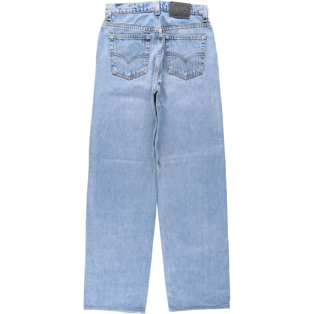 90'S Levi's Silver Tab Loose Tapered Denim Pants, Made in USA, Women's Size L (W28 equivalent), Vintage cotton blue type Vintage Second Hand