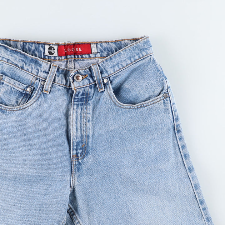 90'S Levi's Silver Tab Loose Tapered Denim Pants, Made in USA, Women's Size L (W28 equivalent), Vintage cotton blue type Vintage Second Hand