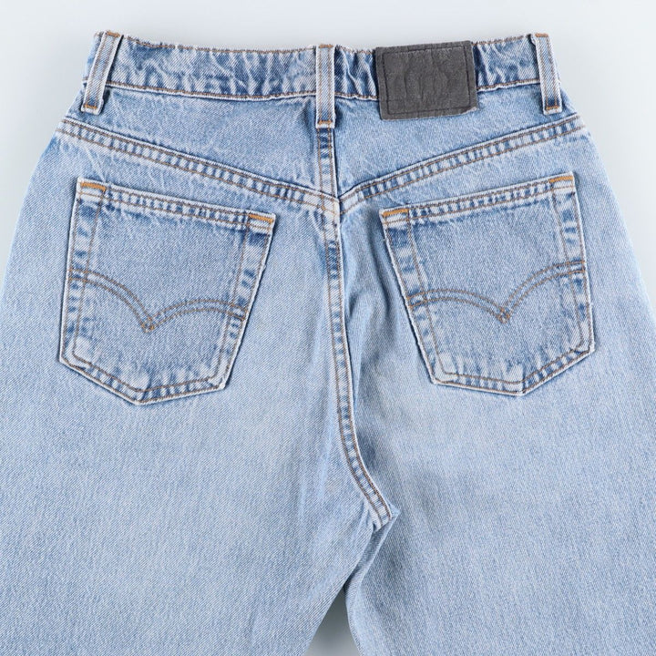 90'S Levi's Silver Tab Loose Tapered Denim Pants, Made in USA, Women's Size L (W28 equivalent), Vintage cotton blue type Vintage Second Hand