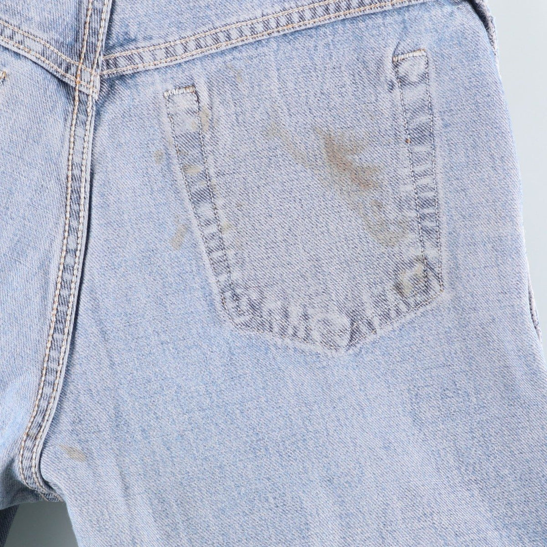 90'S Levi's Silver Tab Loose Tapered Denim Pants, Made in USA, Women's Size L (W28 equivalent), Vintage cotton blue type Vintage Second Hand