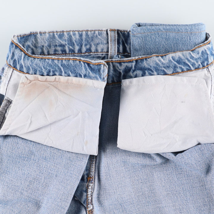 90'S Levi's Silver Tab Loose Tapered Denim Pants, Made in USA, Women's Size L (W28 equivalent), Vintage cotton blue type Vintage Second Hand