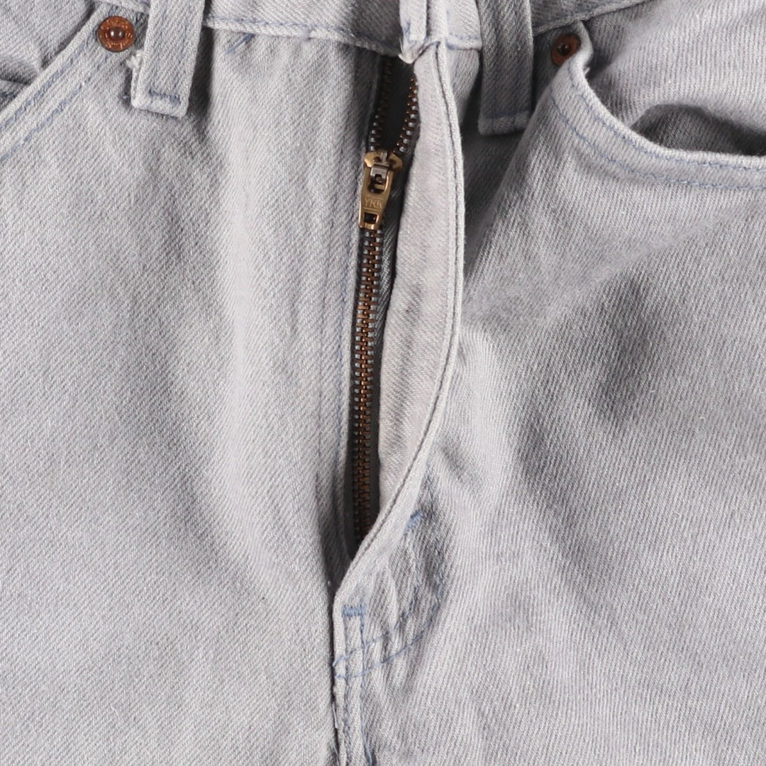 Levi's 40505-0257 Tapered Denim Pants, Made in USA, Women's Size L (equivalent to W28), Vintage. cotton gray type Vintage Second Hand