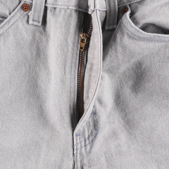 Levi's 40505-0257 Tapered Denim Pants, Made in USA, Women's Size L (equivalent to W28), Vintage. cotton gray type Vintage Second Hand