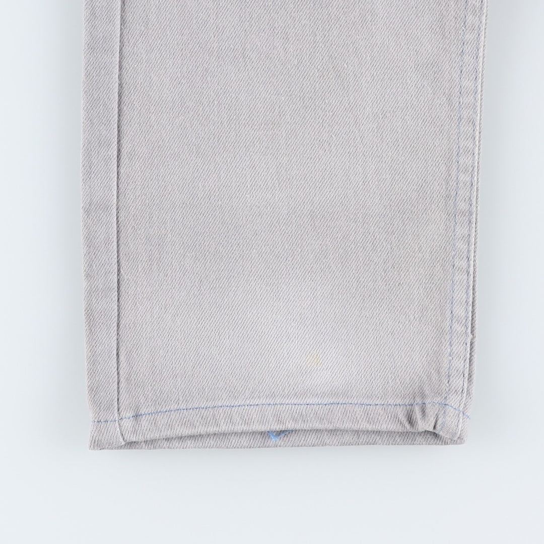 Levi's 40505-0257 Tapered Denim Pants, Made in USA, Women's Size L (equivalent to W28), Vintage. cotton gray type Vintage Second Hand