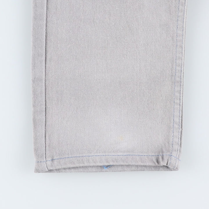 Levi's 40505-0257 Tapered Denim Pants, Made in USA, Women's Size L (equivalent to W28), Vintage. cotton gray type Vintage Second Hand