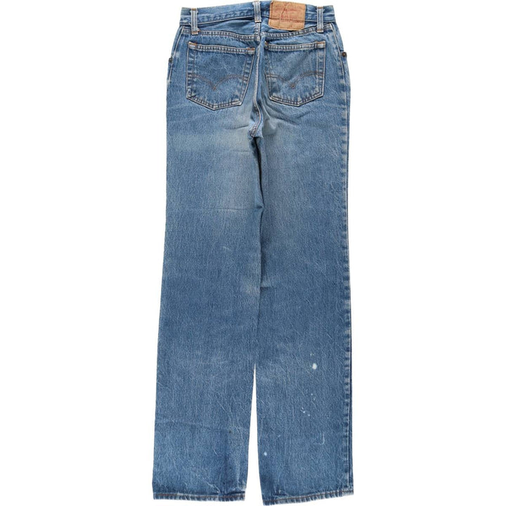 1980'S Levi's 26501-0118 Straight Denim Pants, Women's Size M (W26 equivalent), Vintage unclear blue type Vintage Second Hand