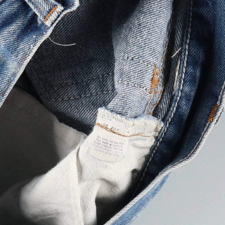 1980'S Levi's 26501-0118 Straight Denim Pants, Women's Size M (W26 equivalent), Vintage unclear blue type Vintage Second Hand