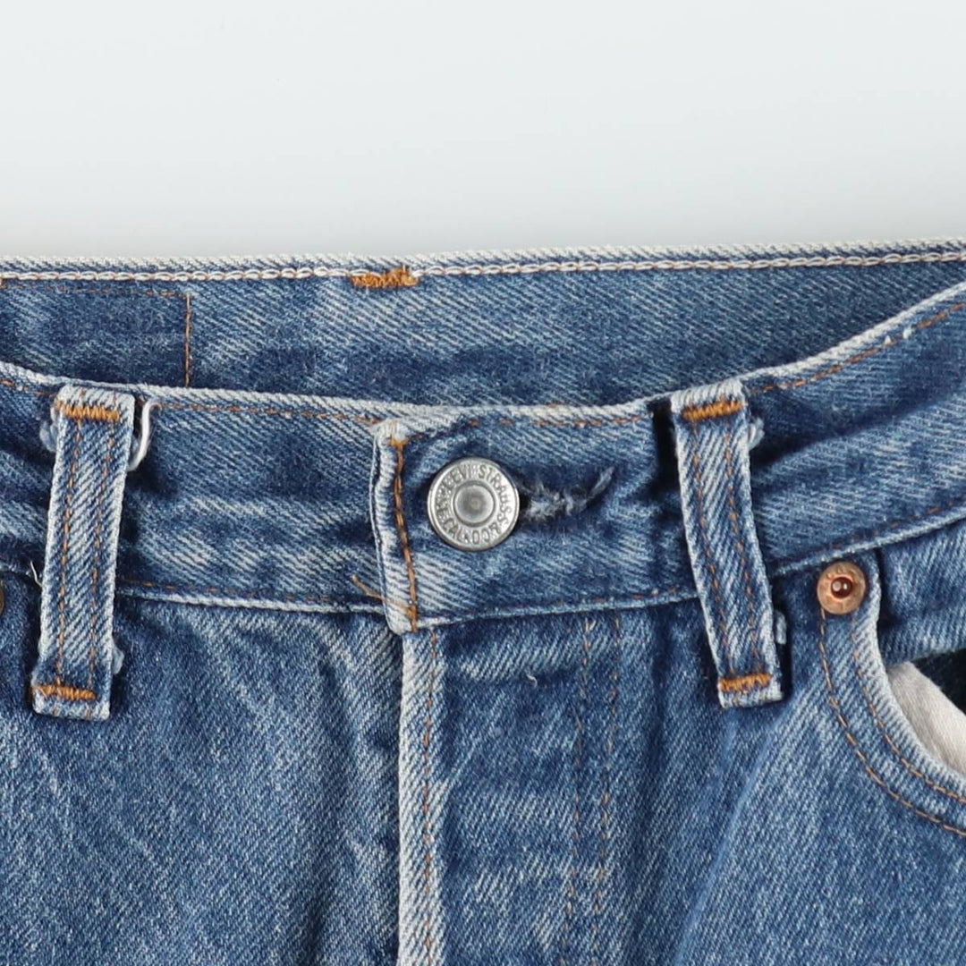 1980'S Levi's 26501-0118 Straight Denim Pants, Women's Size M (W26 equivalent), Vintage unclear blue type Vintage Second Hand