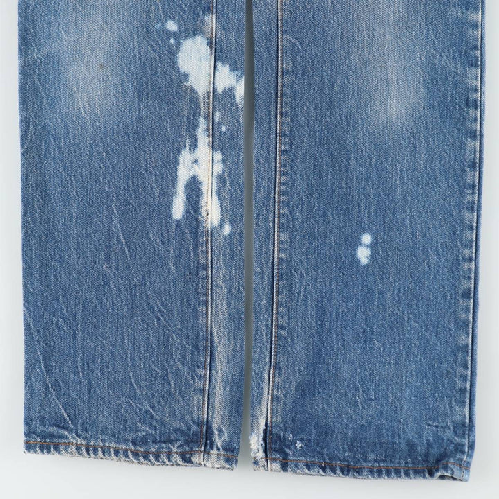 1980'S Levi's 26501-0118 Straight Denim Pants, Women's Size M (W26 equivalent), Vintage unclear blue type Vintage Second Hand