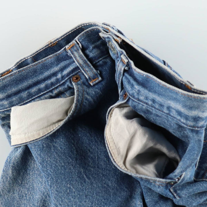 1980'S Levi's 26501-0118 Straight Denim Pants, Women's Size M (W26 equivalent), Vintage unclear blue type Vintage Second Hand