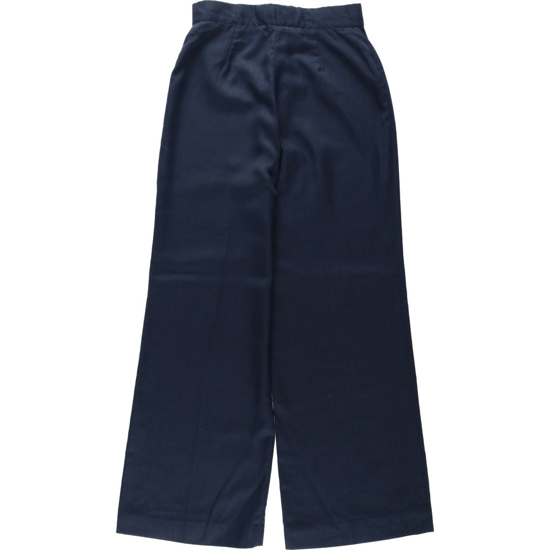 JCPenney women's flared slacks, size L (equivalent to W27), vintage. unclear navy blue type Vintage Second Hand