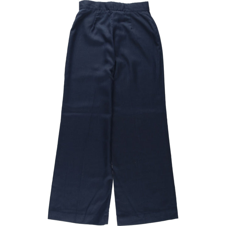 JCPenney women's flared slacks, size L (equivalent to W27), vintage. unclear navy blue type Vintage Second Hand