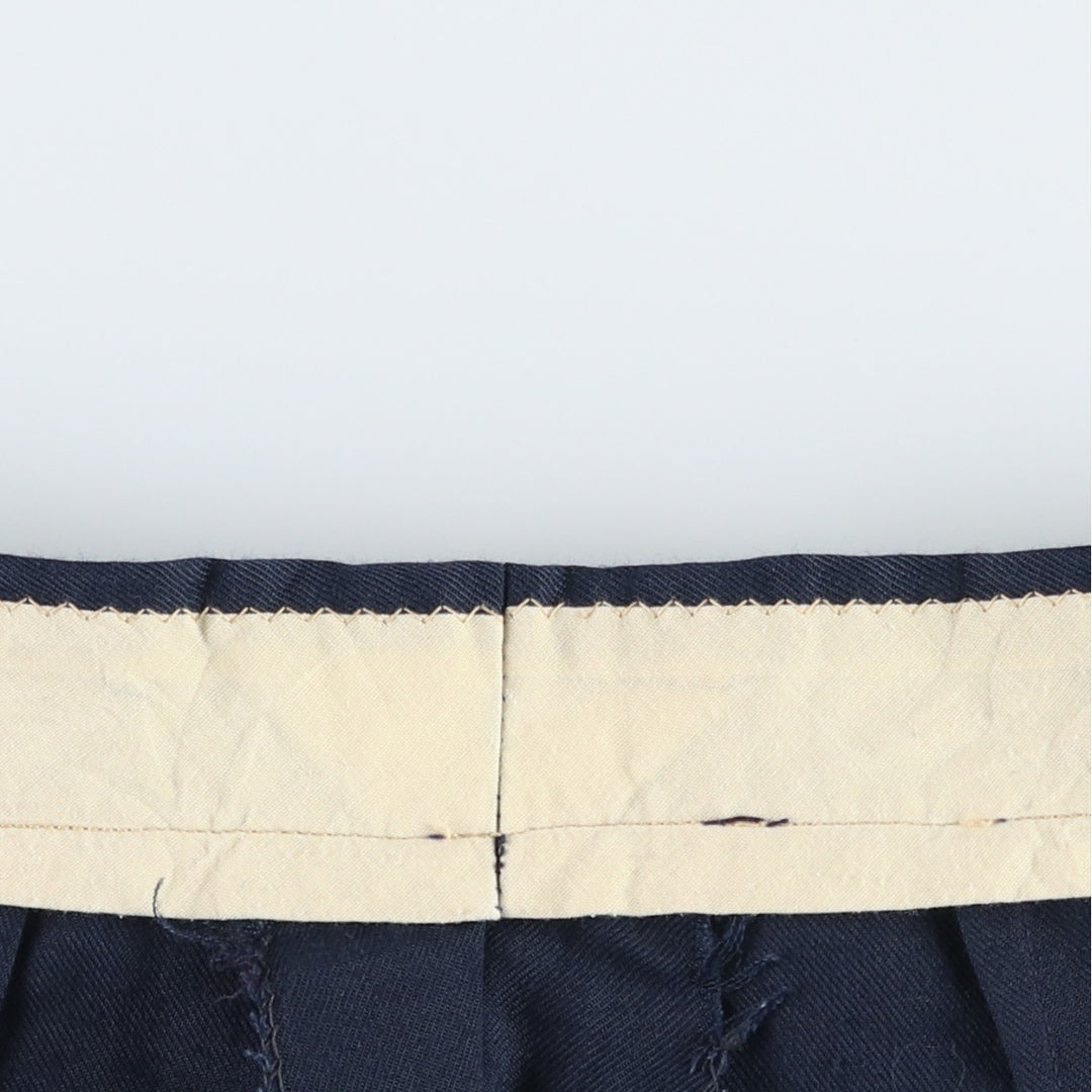 JCPenney women's flared slacks, size L (equivalent to W27), vintage. unclear navy blue type Vintage Second Hand