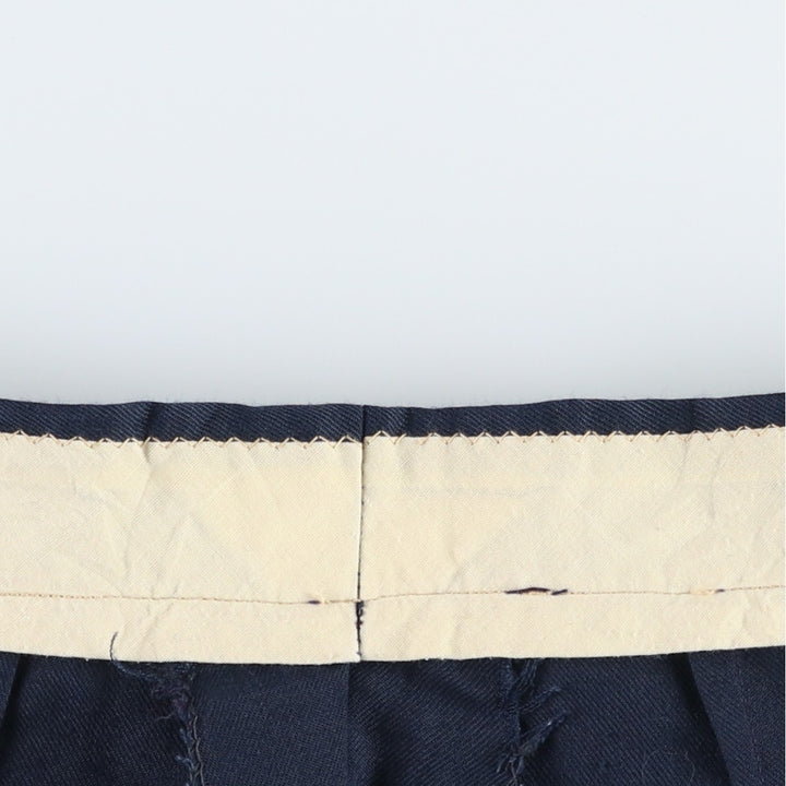JCPenney women's flared slacks, size L (equivalent to W27), vintage. unclear navy blue type Vintage Second Hand