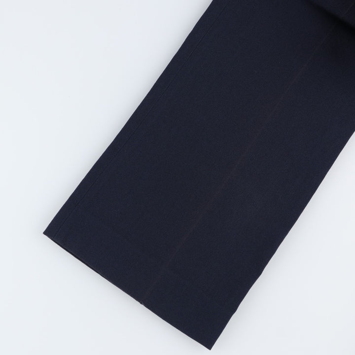 ~1990'S Wool Slacks Pants, Flared Pants, Women's Size L (W28 equivalent), Vintage wool navy blue type Vintage Second Hand