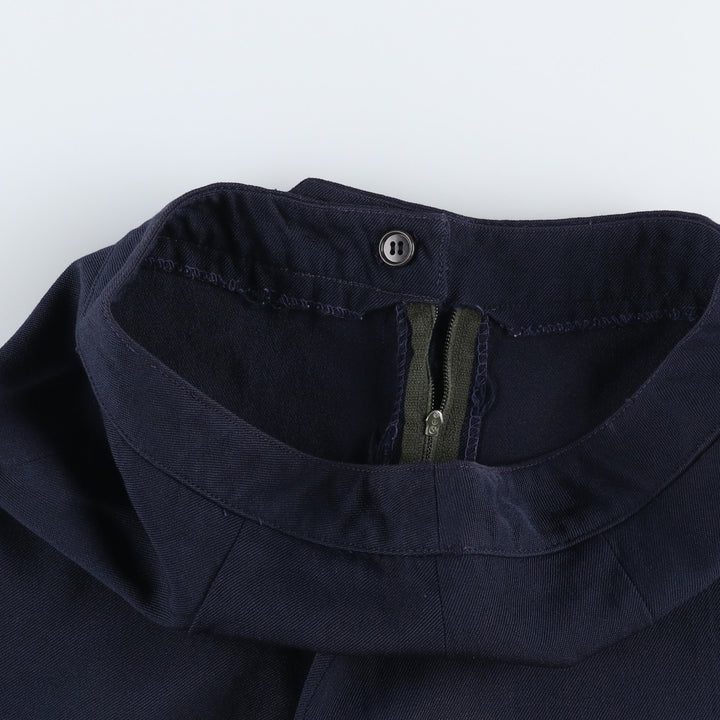 ~1990'S Wool Slacks Pants, Flared Pants, Women's Size L (W28 equivalent), Vintage wool navy blue type Vintage Second Hand