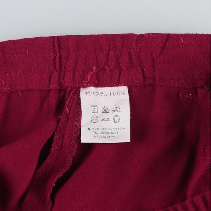 Balenciaga BALENCIAGA PARIS Two-Pleat Slacks Pants Women's XL (W31 equivalent) polyester wine-red Vintage Second Hand