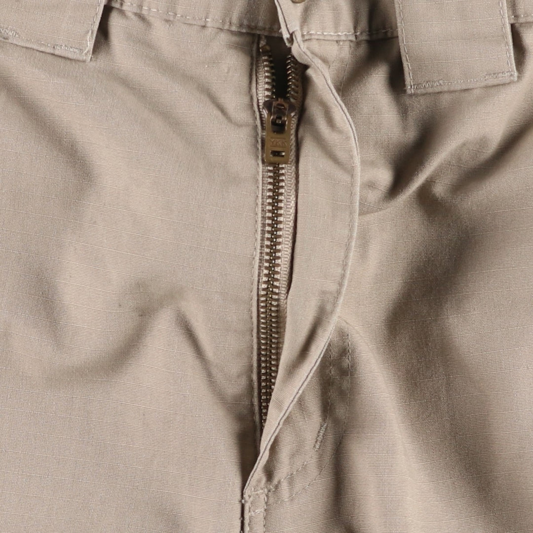 TRU-SPEC Ripstop Military Cargo Pants, Women's XL (equivalent to W32) polyester Khaki type beige Vintage Second Hand