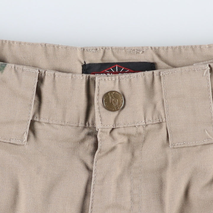 TRU-SPEC Ripstop Military Cargo Pants, Women's XL (equivalent to W32) polyester Khaki type beige Vintage Second Hand