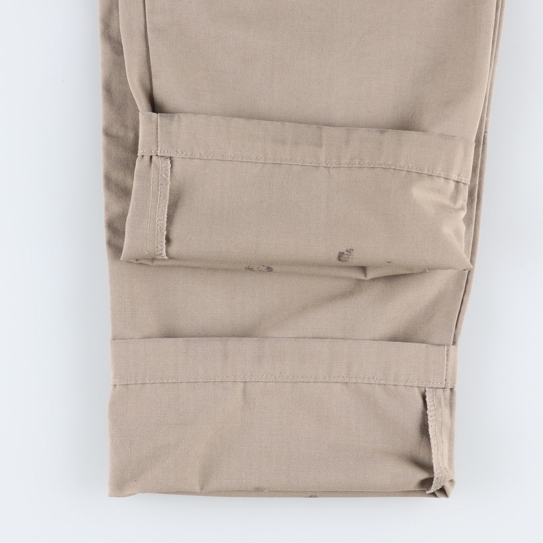 TRU-SPEC Ripstop Military Cargo Pants, Women's XL (equivalent to W32) polyester Khaki type beige Vintage Second Hand