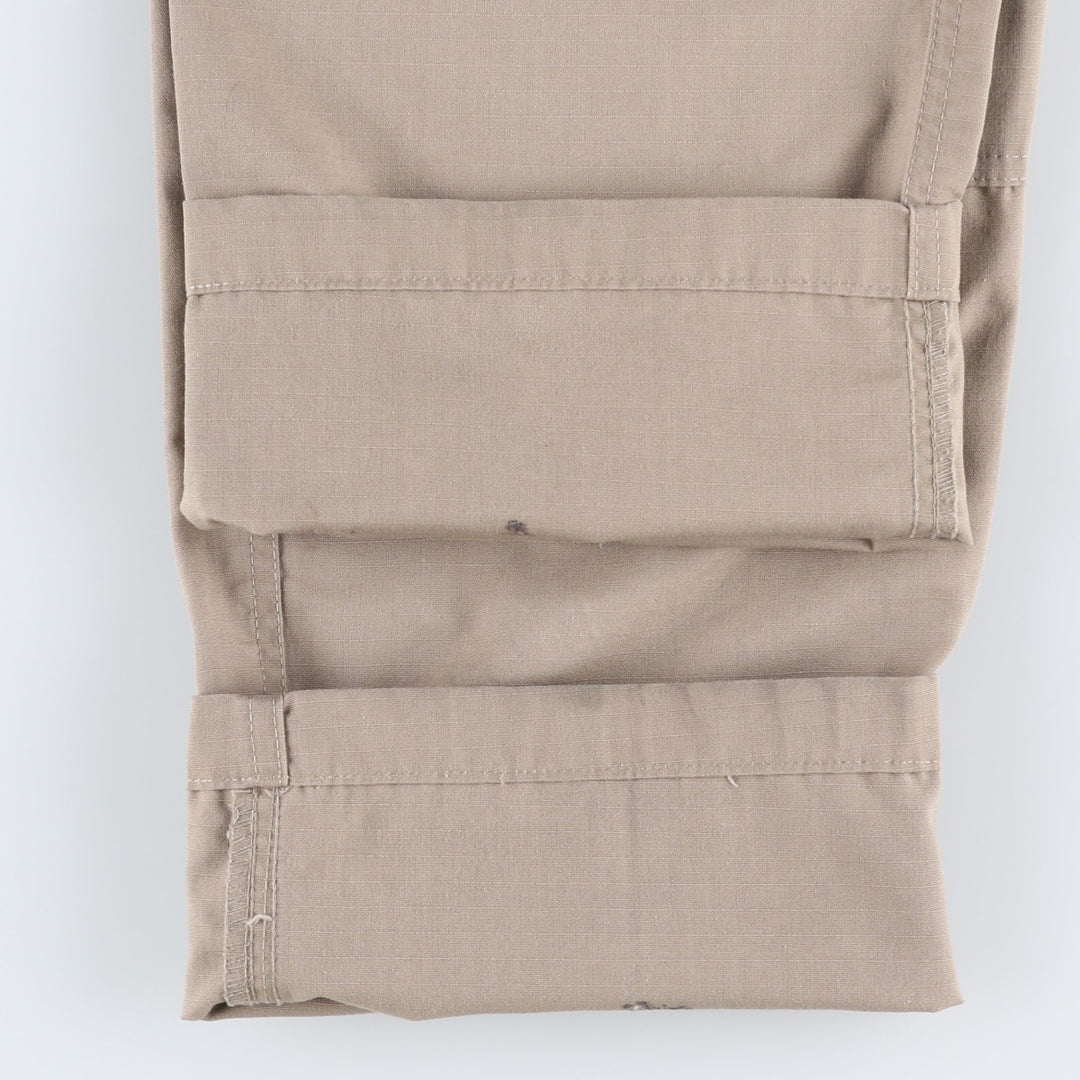 TRU-SPEC Ripstop Military Cargo Pants, Women's XL (equivalent to W32) polyester Khaki type beige Vintage Second Hand