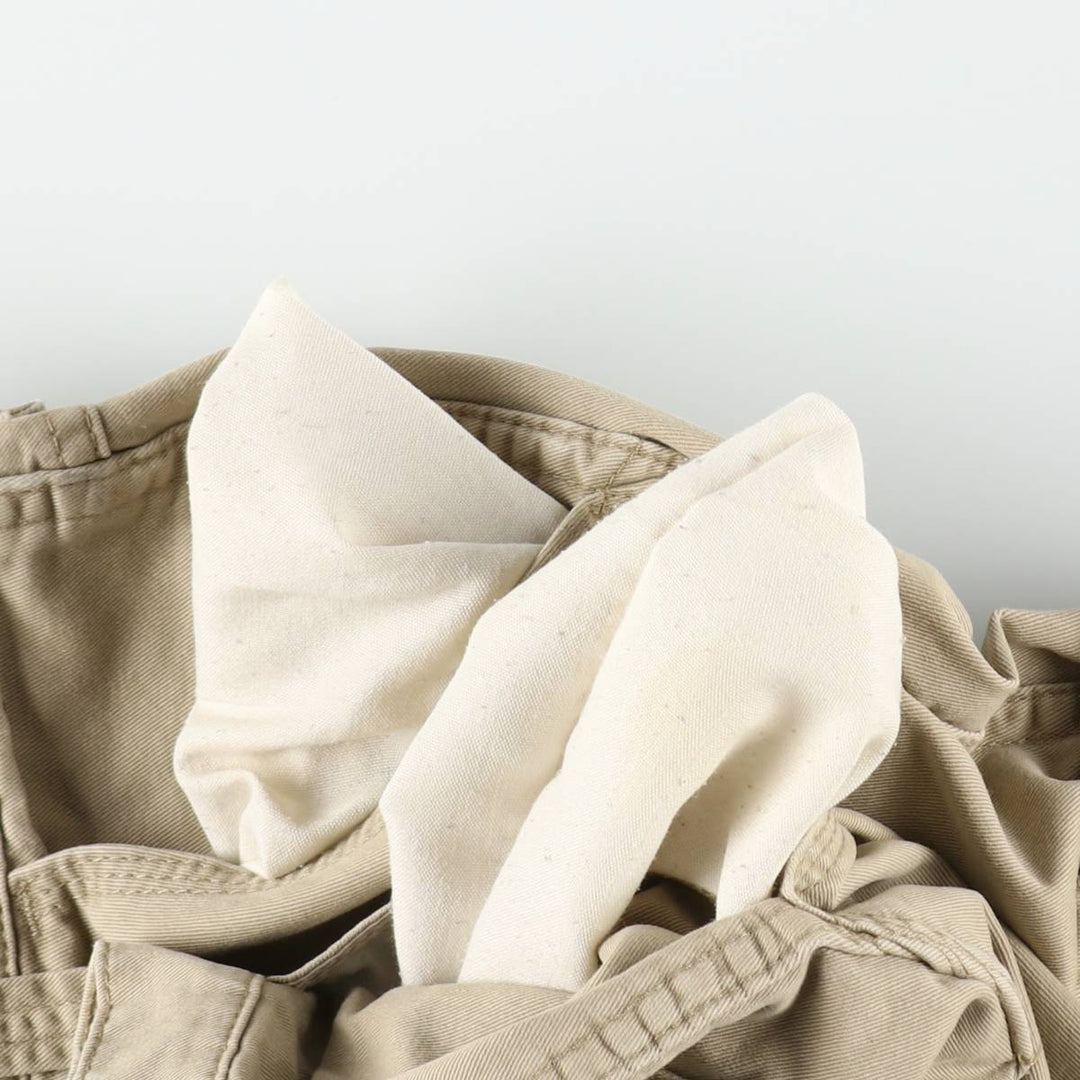 Wrangler Military Cargo Pants Combat Pants Women's L (equivalent to W30) cotton Beige type Vintage Second Hand