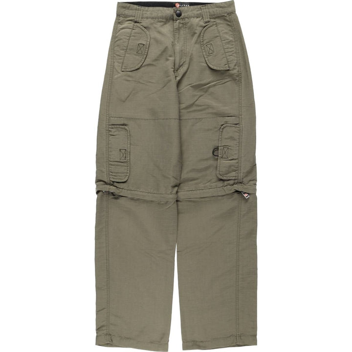 UTILITY 2WAY Ripstop Climbing Pants, Women's Size L (equivalent to W29) Nylon Khaki type Vintage Second Hand