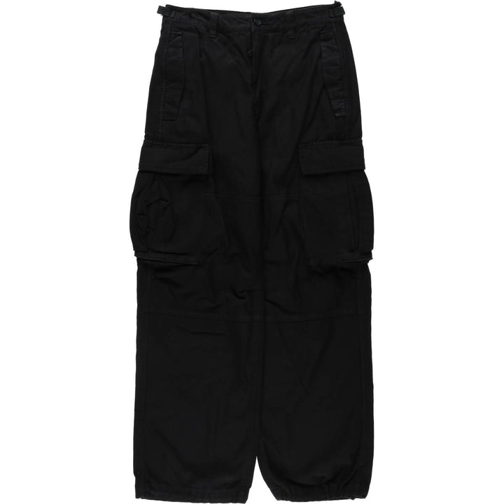 TNA Military Cargo Pants Combat Pants Women's L (equivalent to W30) cotton black type Vintage Second Hand