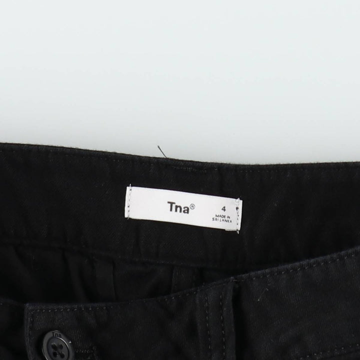 TNA Military Cargo Pants Combat Pants Women's L (equivalent to W30) cotton black type Vintage Second Hand