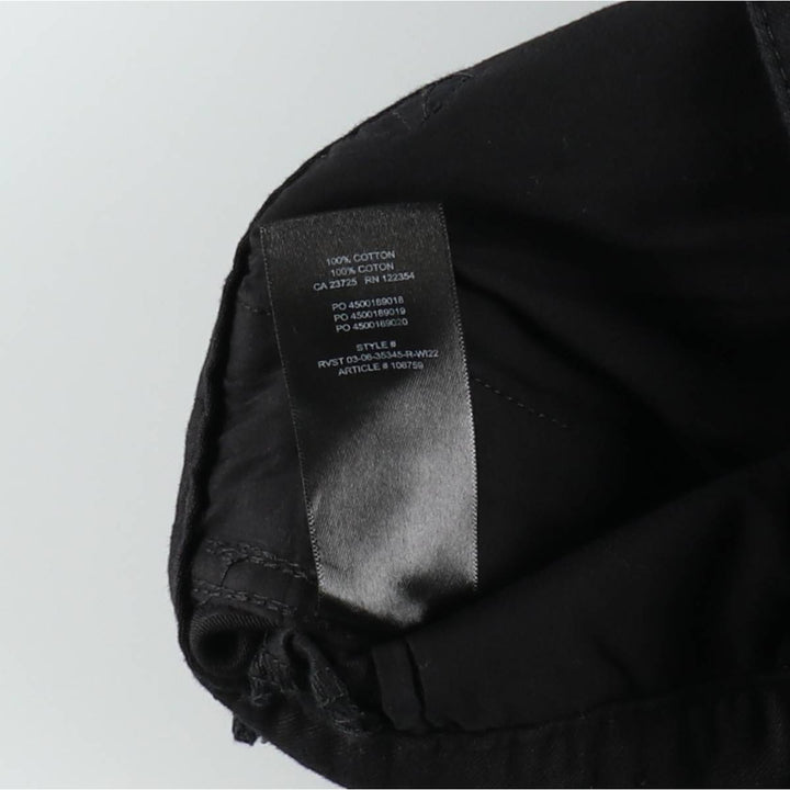 TNA Military Cargo Pants Combat Pants Women's L (equivalent to W30) cotton black type Vintage Second Hand