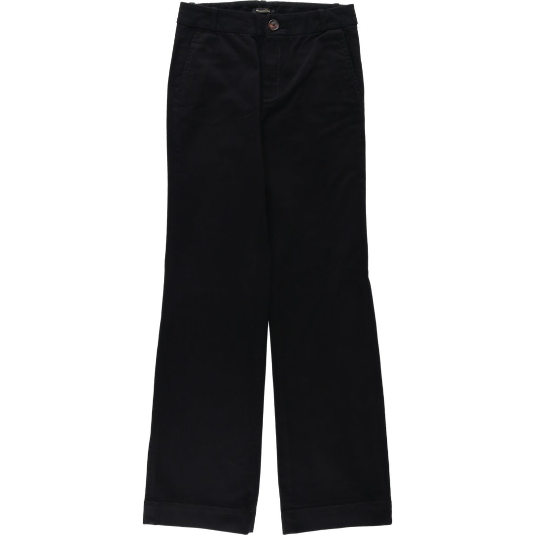 Massimo Dutti Chino Pants, Flared Pants, Women's Size L (equivalent to W28) unclear black type Vintage Second Hand