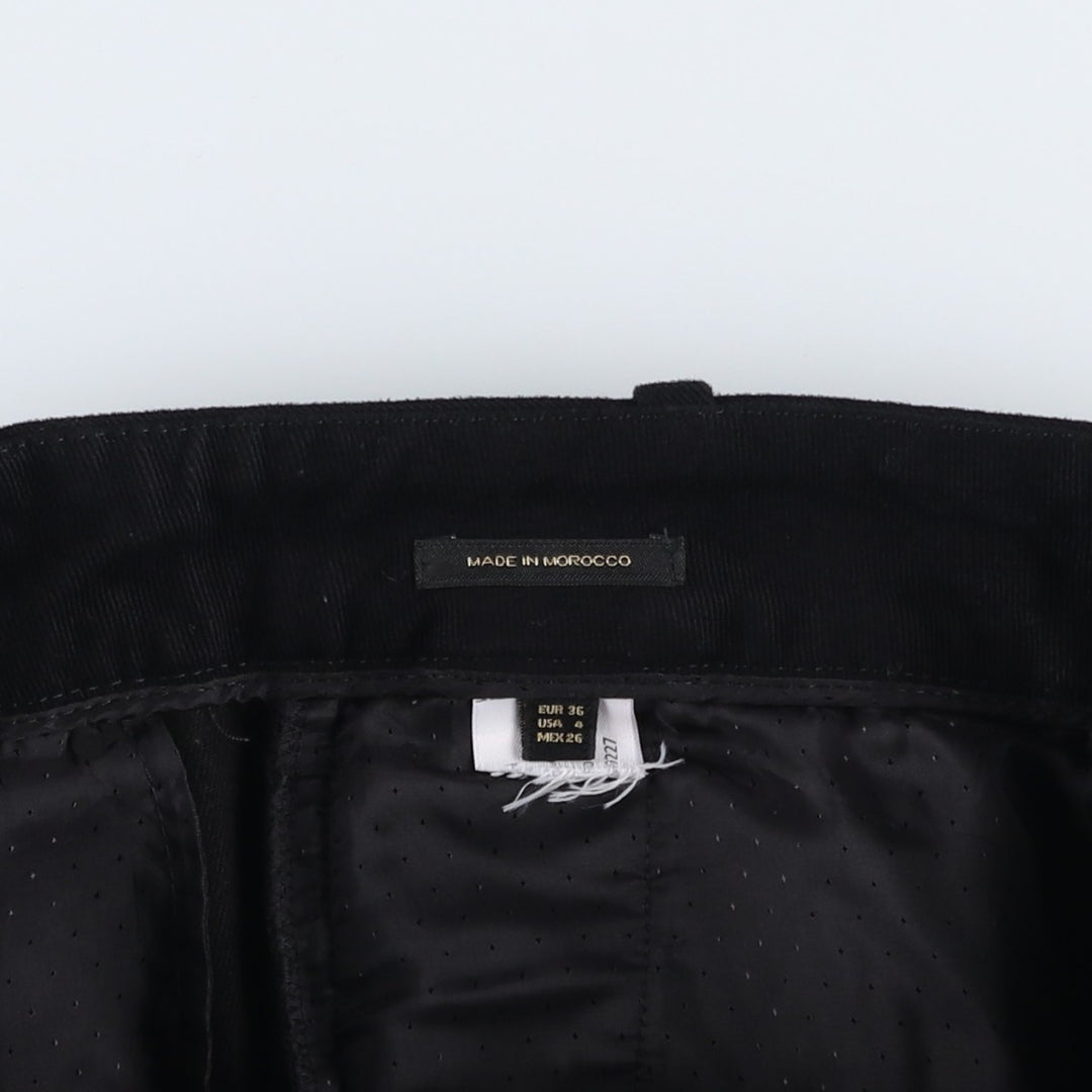 Massimo Dutti Chino Pants, Flared Pants, Women's Size L (equivalent to W28) unclear black type Vintage Second Hand