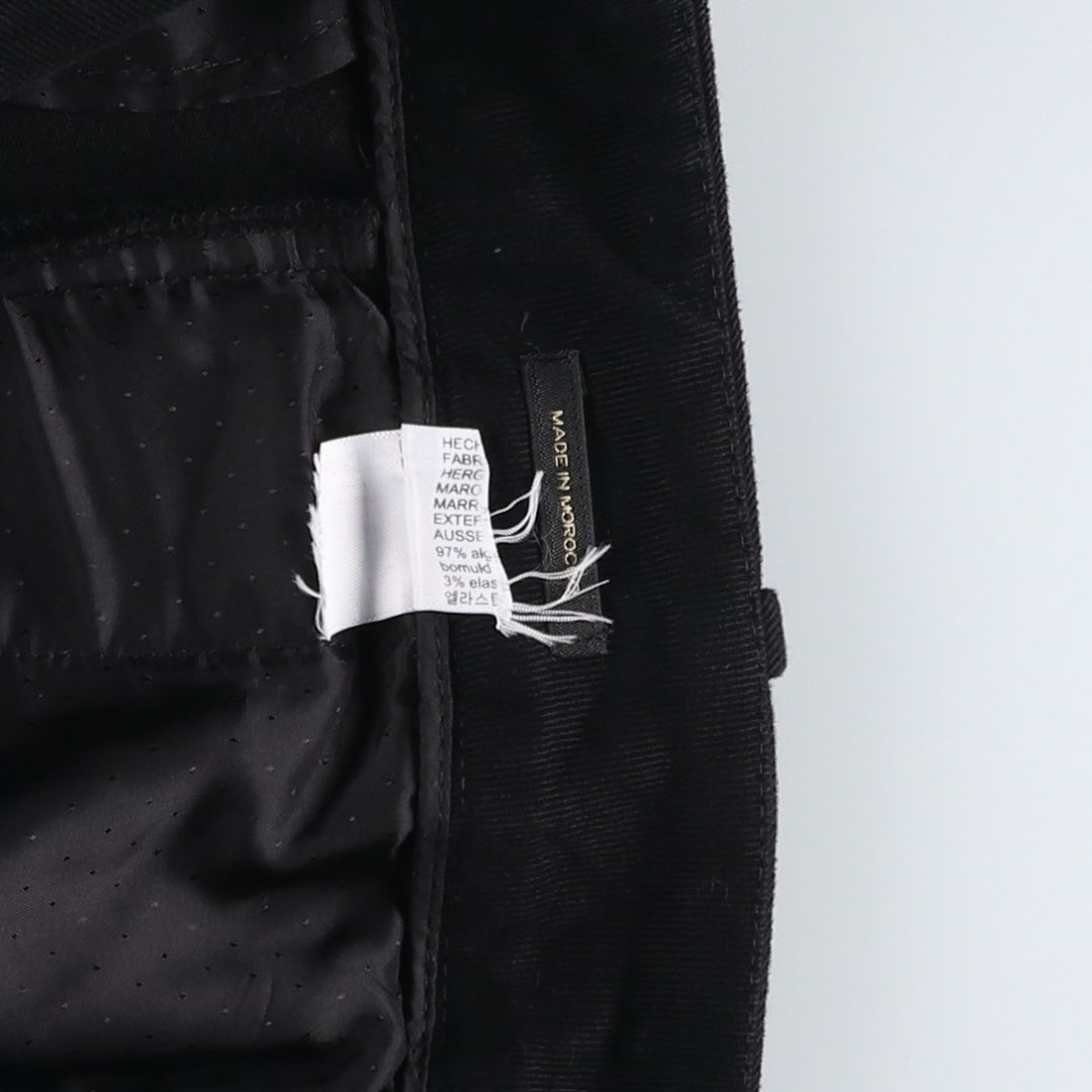 Massimo Dutti Chino Pants, Flared Pants, Women's Size L (equivalent to W28) unclear black type Vintage Second Hand
