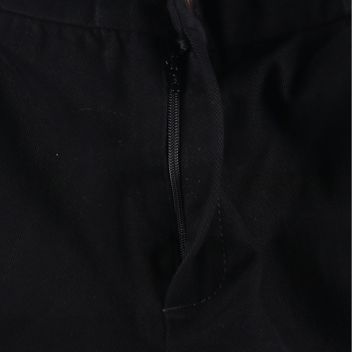 Massimo Dutti Chino Pants, Flared Pants, Women's Size L (equivalent to W28) unclear black type Vintage Second Hand