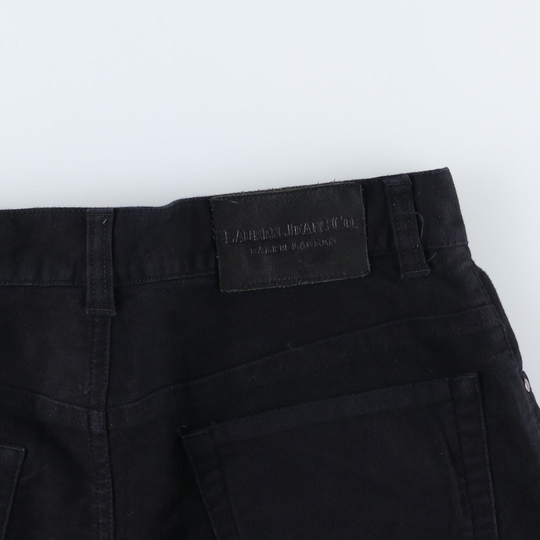 Ralph Lauren LAUREN JEANS CO. Cotton Pants, Women's Size L (equivalent to W30) cotton black type Vintage Second Hand