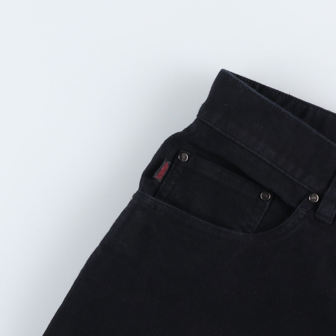 Ralph Lauren LAUREN JEANS CO. Cotton Pants, Women's Size L (equivalent to W30) cotton black type Vintage Second Hand