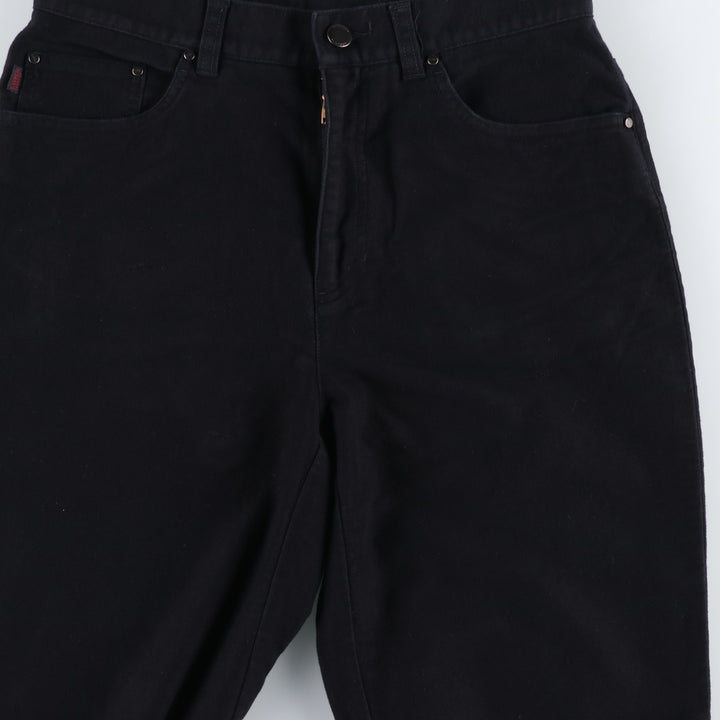 Ralph Lauren LAUREN JEANS CO. Cotton Pants, Women's Size L (equivalent to W30) cotton black type Vintage Second Hand