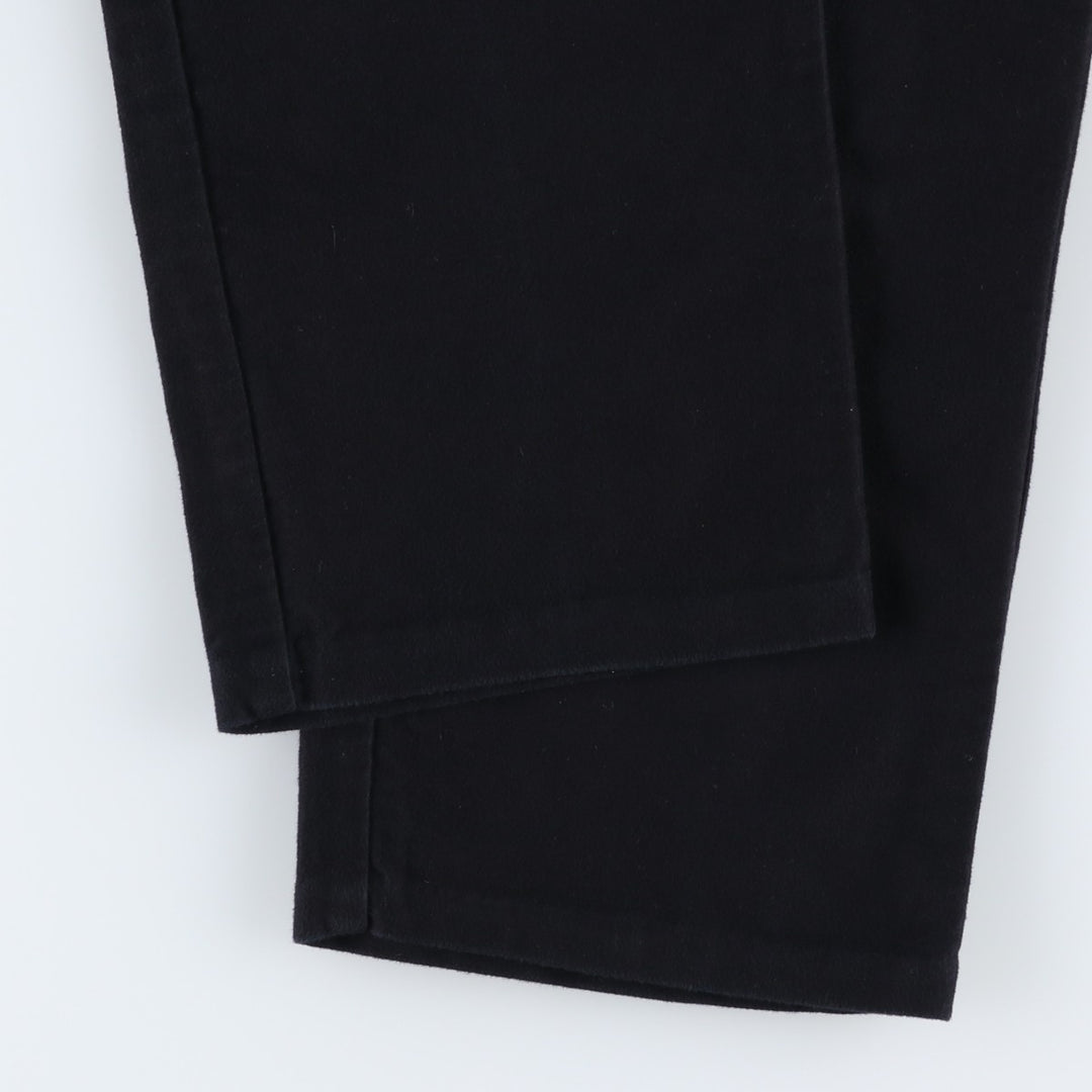 Ralph Lauren LAUREN JEANS CO. Cotton Pants, Women's Size L (equivalent to W30) cotton black type Vintage Second Hand