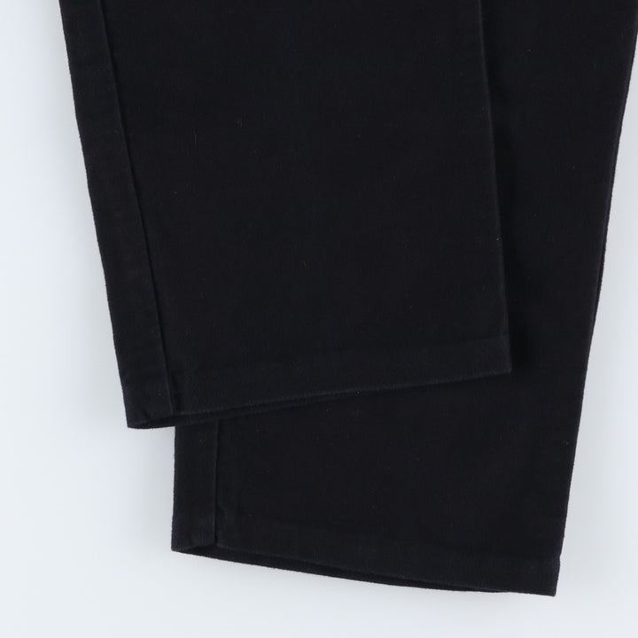 Ralph Lauren LAUREN JEANS CO. Cotton Pants, Women's Size L (equivalent to W30) cotton black type Vintage Second Hand