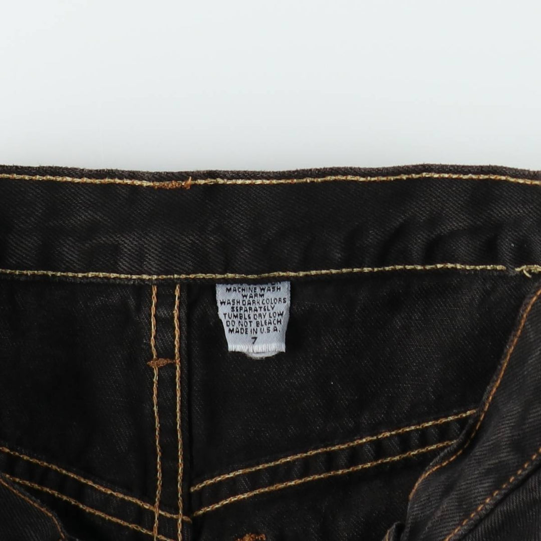 TAGRAG Denim Shorts, Made in USA, Women's Size L (W28 equivalent) cotton black type Vintage Second Hand