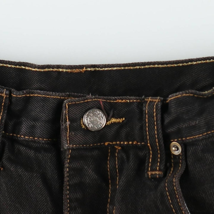 TAGRAG Denim Shorts, Made in USA, Women's Size L (W28 equivalent) cotton black type Vintage Second Hand