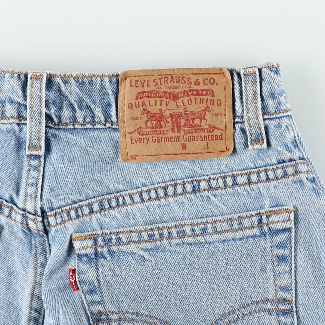 1990'S Levi's 36951-0703 Denim Shorts, Women's Size L (equivalent to W29), Vintage cotton Blue type light blue Vintage Second Hand