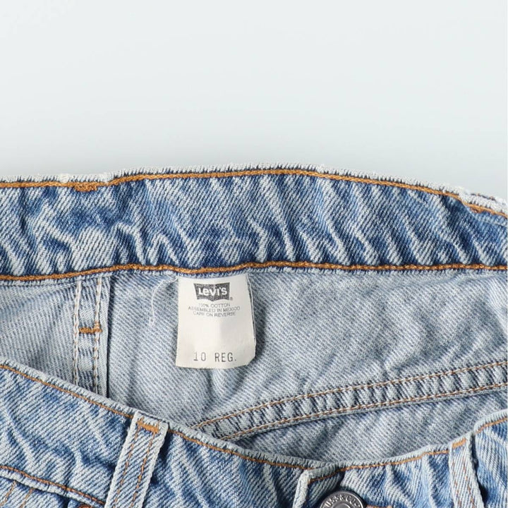 1990'S Levi's 36951-0703 Denim Shorts, Women's Size L (equivalent to W29), Vintage cotton Blue type light blue Vintage Second Hand