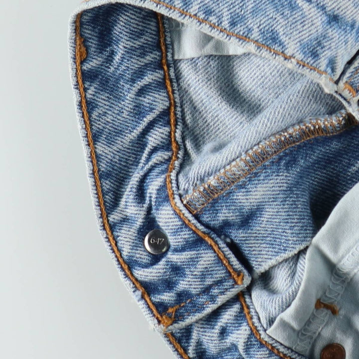 1990'S Levi's 36951-0703 Denim Shorts, Women's Size L (equivalent to W29), Vintage cotton Blue type light blue Vintage Second Hand