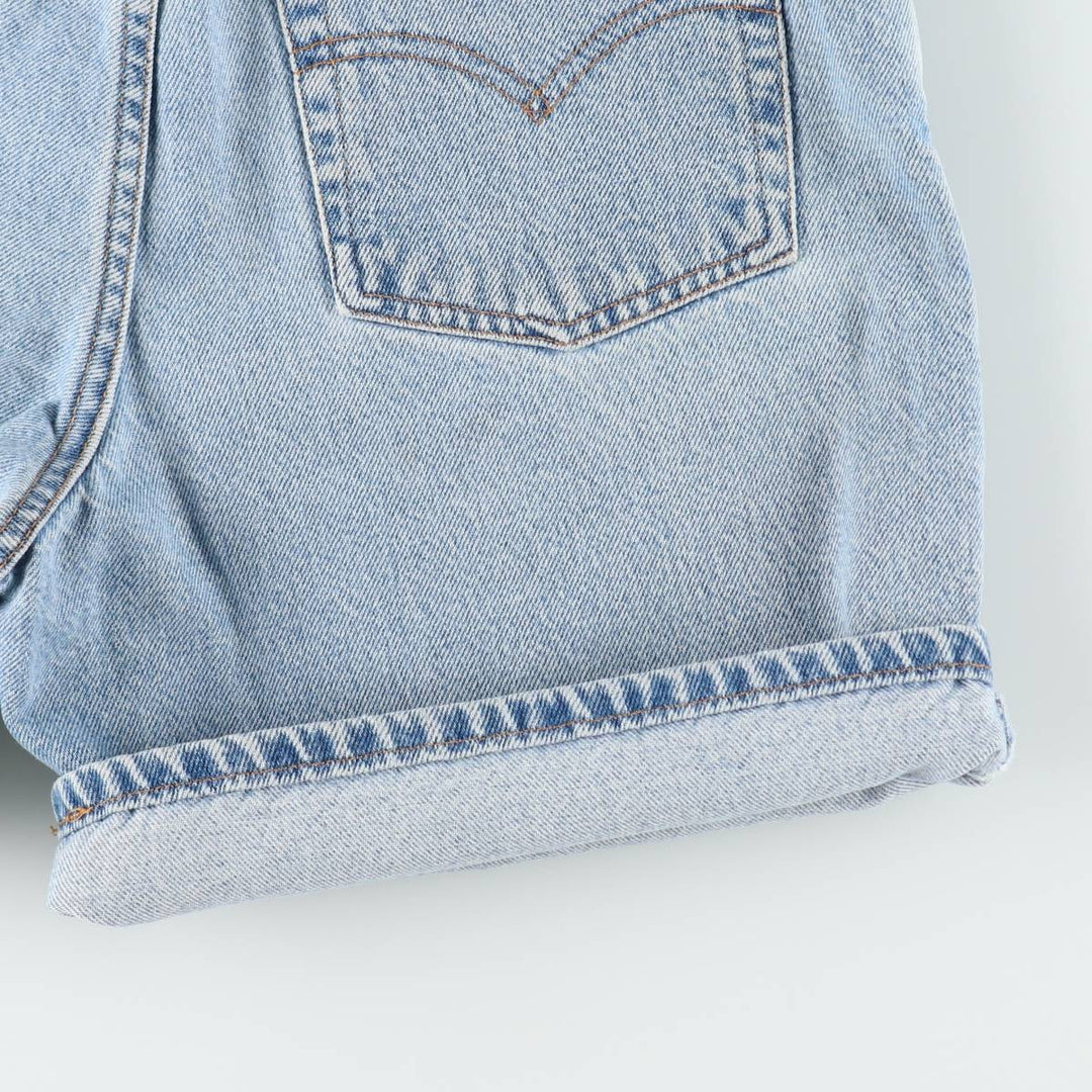 1990'S Levi's 36951-0703 Denim Shorts, Women's Size L (equivalent to W29), Vintage cotton Blue type light blue Vintage Second Hand