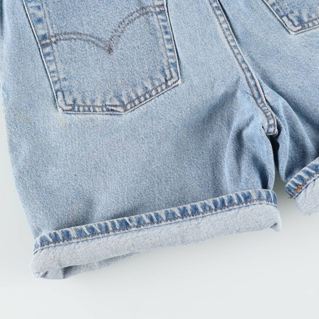 1990'S Levi's 36951-0703 Denim Shorts, Women's Size L (equivalent to W29), Vintage cotton Blue type light blue Vintage Second Hand