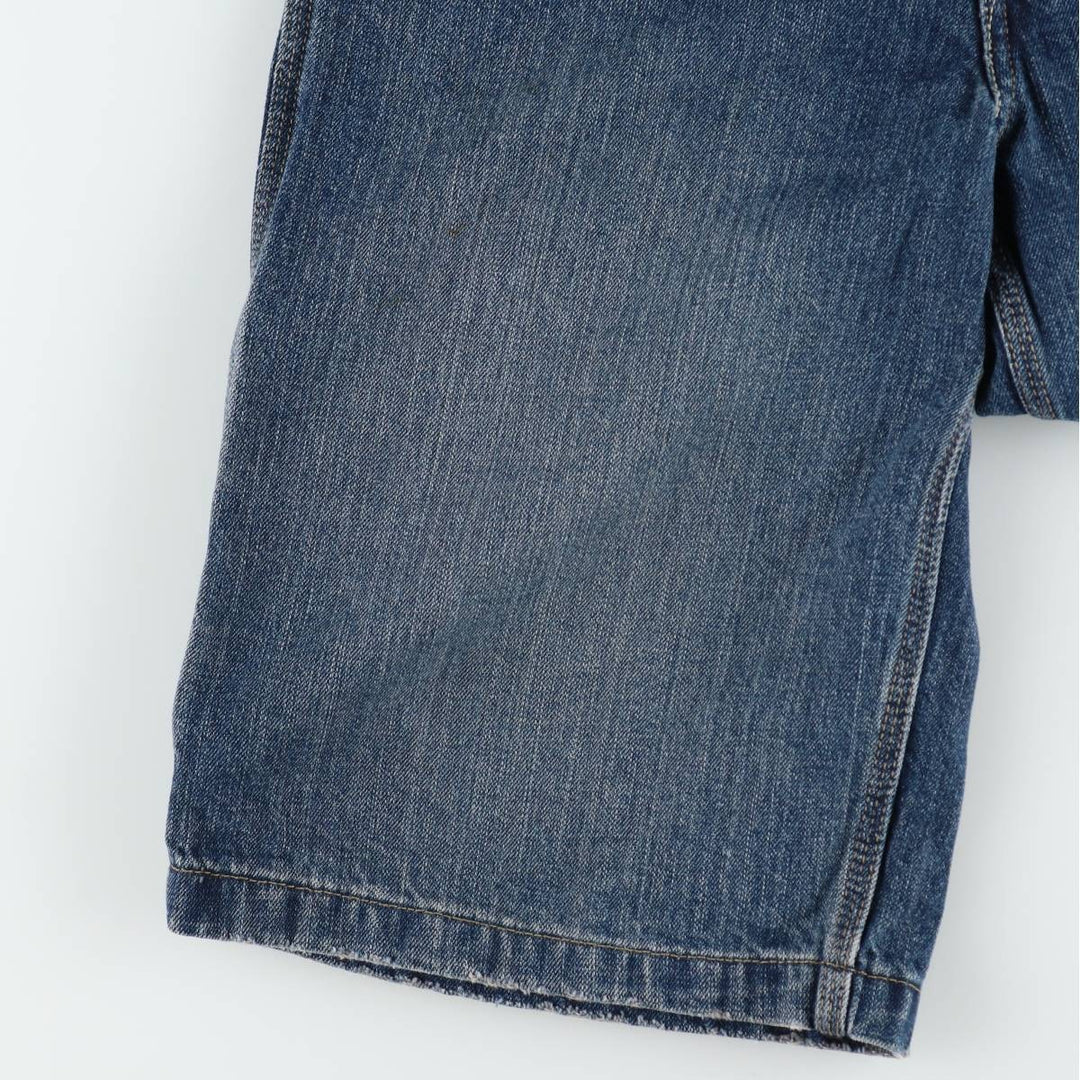 2000'S Levi's denim painter shorts, women's size XL (equivalent to W32). cotton blue type Vintage Second Hand