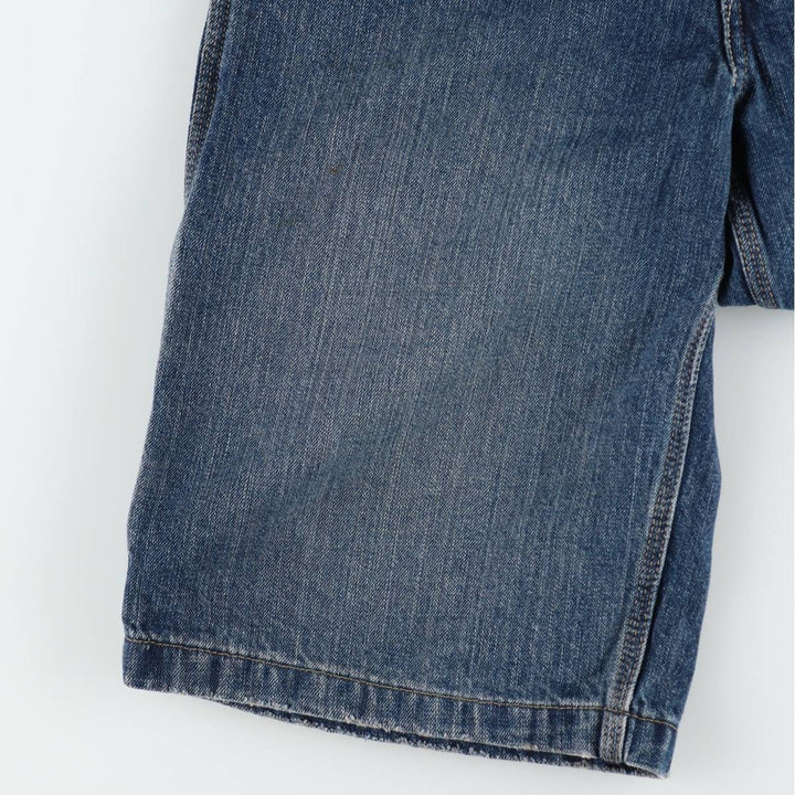 2000'S Levi's denim painter shorts, women's size XL (equivalent to W32). cotton blue type Vintage Second Hand