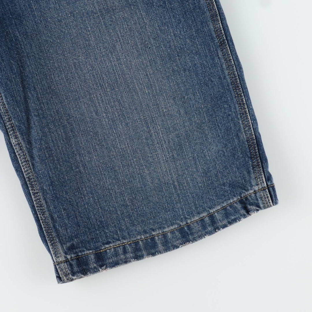 2000'S Levi's denim painter shorts, women's size XL (equivalent to W32). cotton blue type Vintage Second Hand